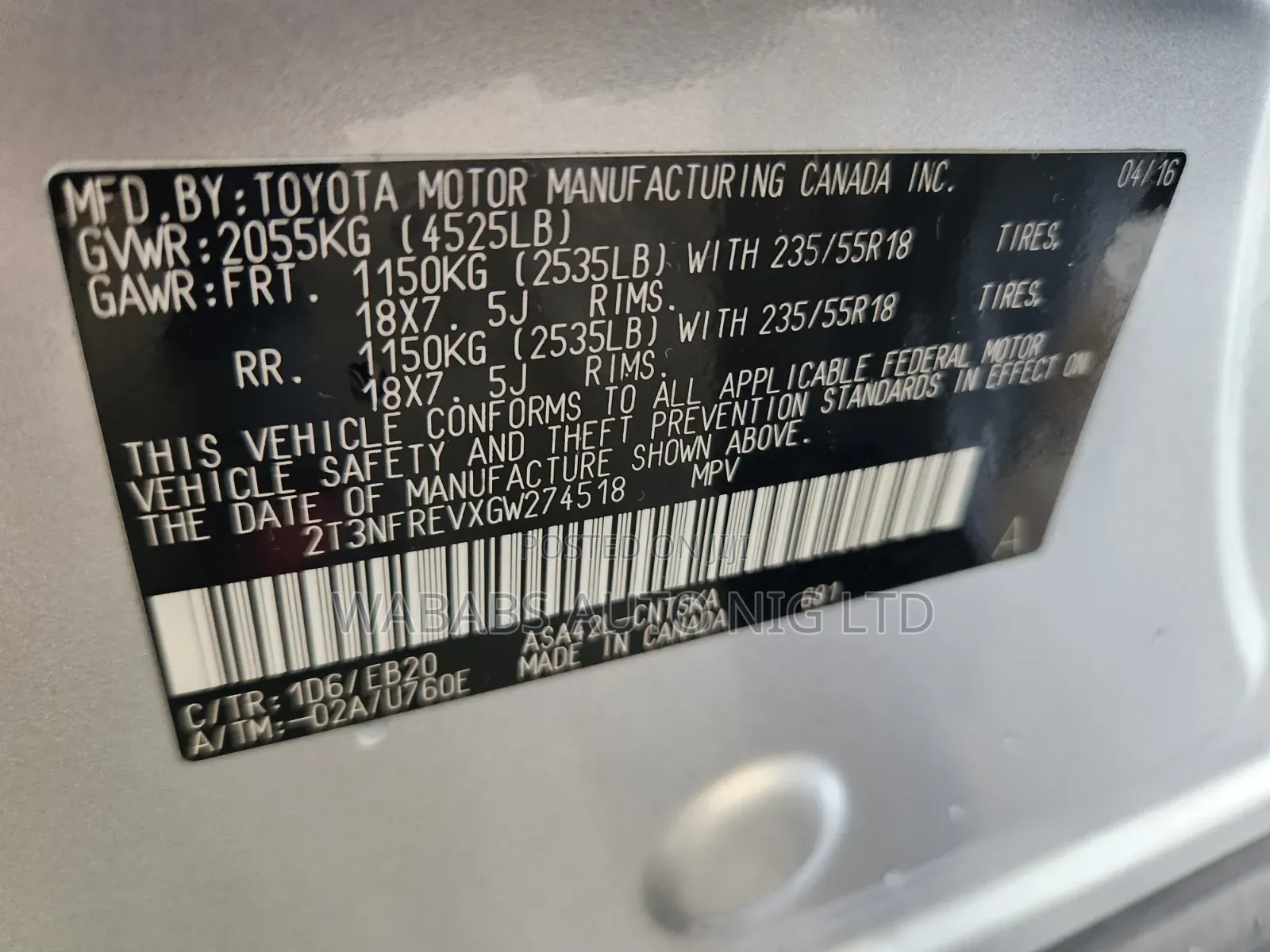 Toyota RAV4 2016 Silver