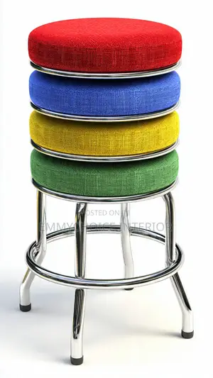 Stackable Round Cafeteria Stool