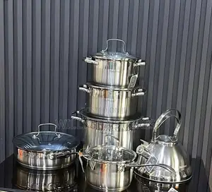 High Quality Stainless Steel Pot Set With Kettle