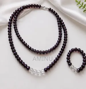 Bead Necklace and Bracelet.