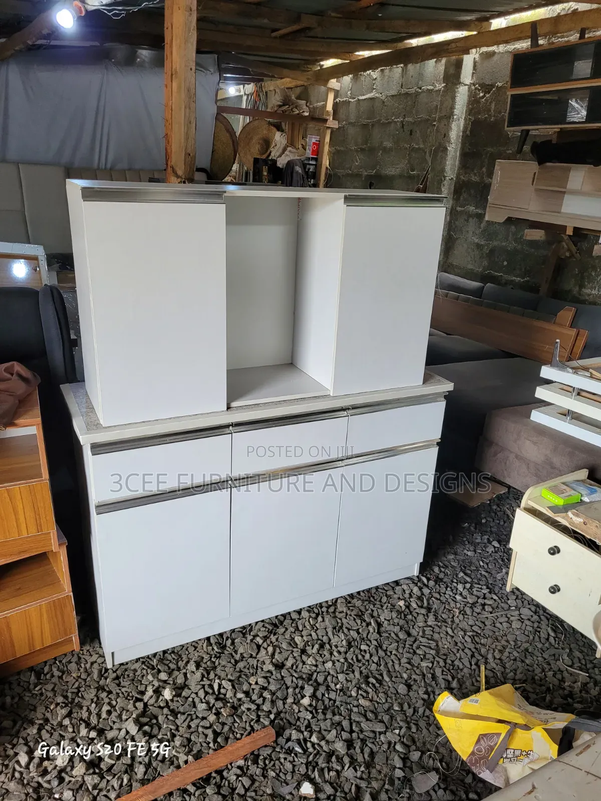 Tile Top Kitchen Cabinet