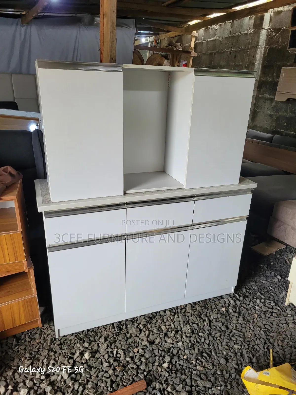 Tile Top Kitchen Cabinet