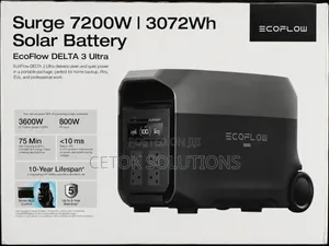 Ecoflow Delta 3 Ultra 3.6kva 3kwh Battery Solar Power Station