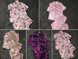 Unisex Satin Pyjama Set for Men Women