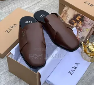 ZARA HOME Square-Toe Slip-Ons