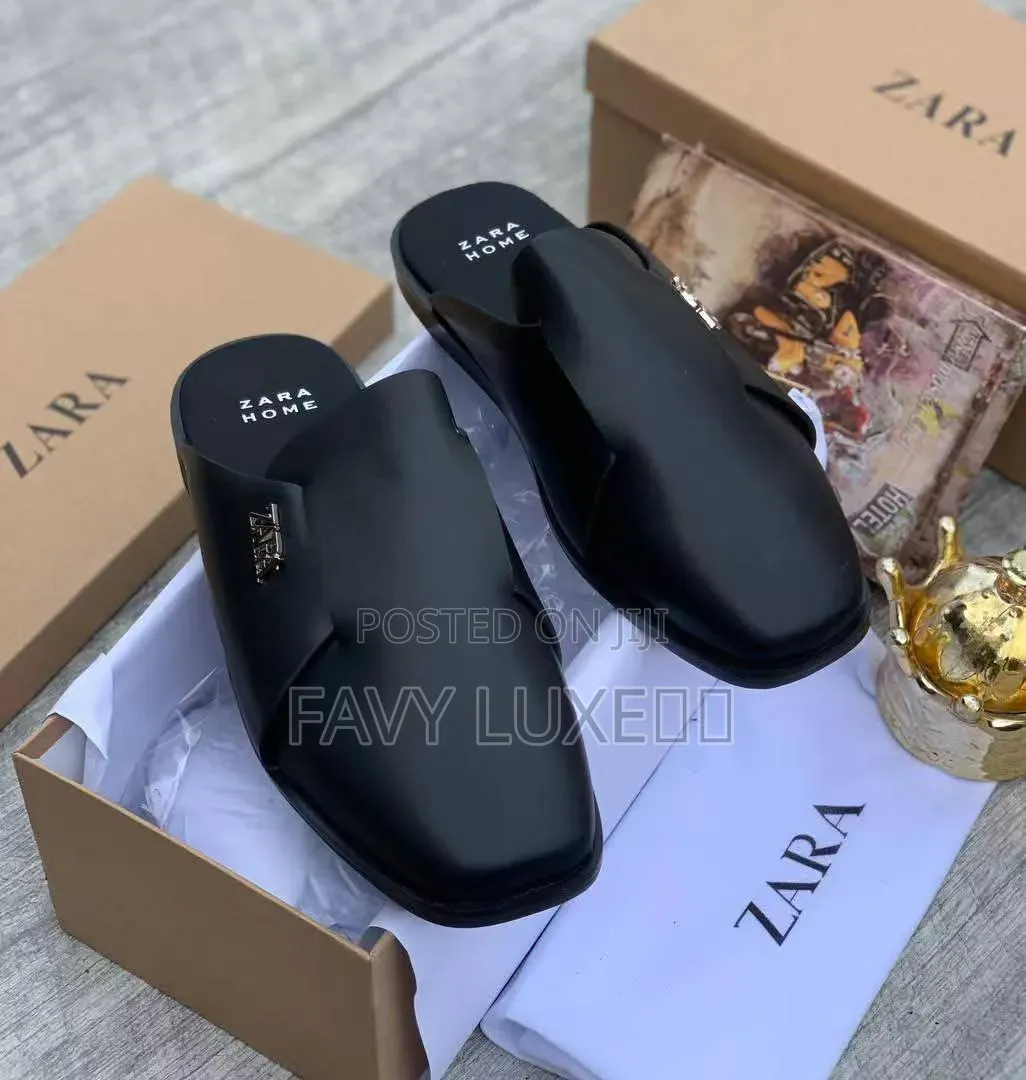 ZARA HOME Square-Toe Slip-Ons