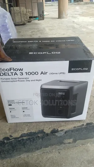 Ecoflow Delta 3 1000 Air 500W 1KWH Solar Power Station