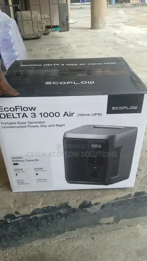 Ecoflow Delta 3 1000 Air 500W 1KWH Solar Power Station