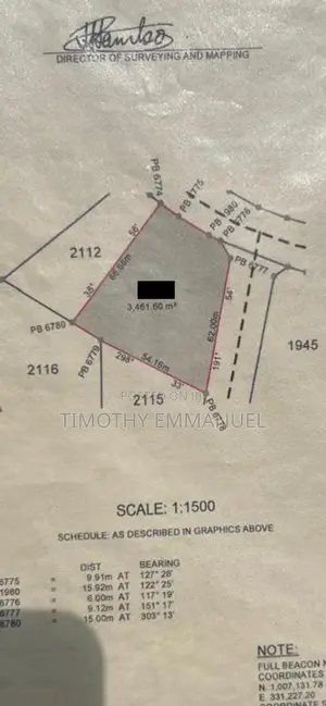 C of O 3,461.60 Square Meters Katampe Main