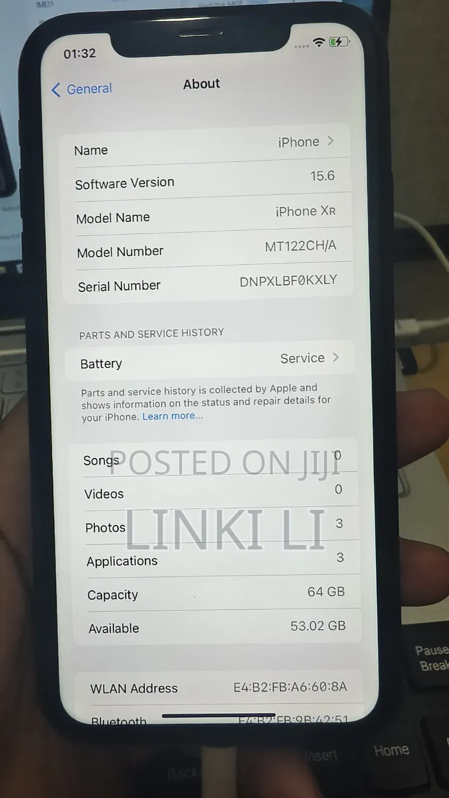 Apple iPhone XR 64 GB Black