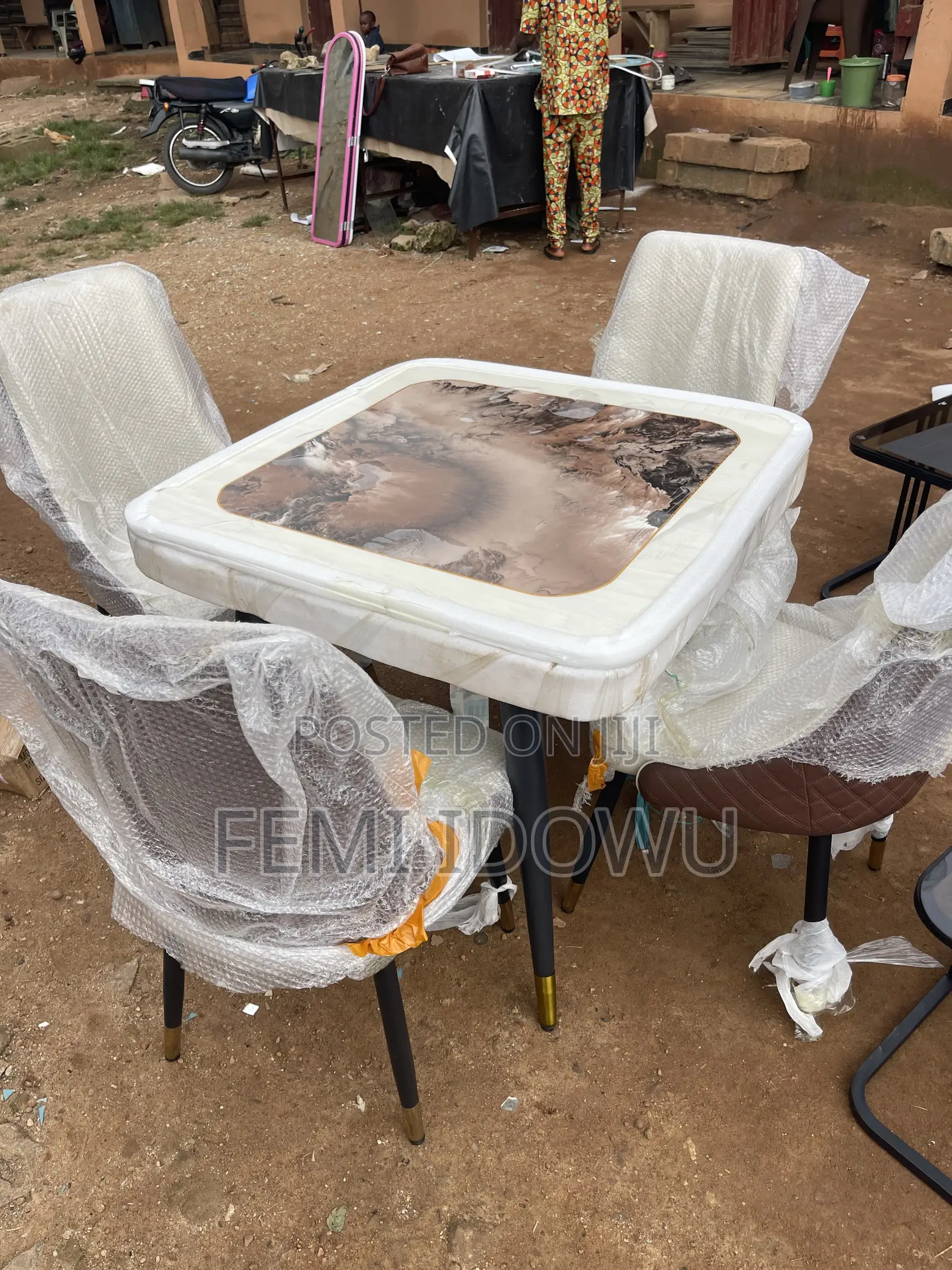 4seater Marble Dining Set