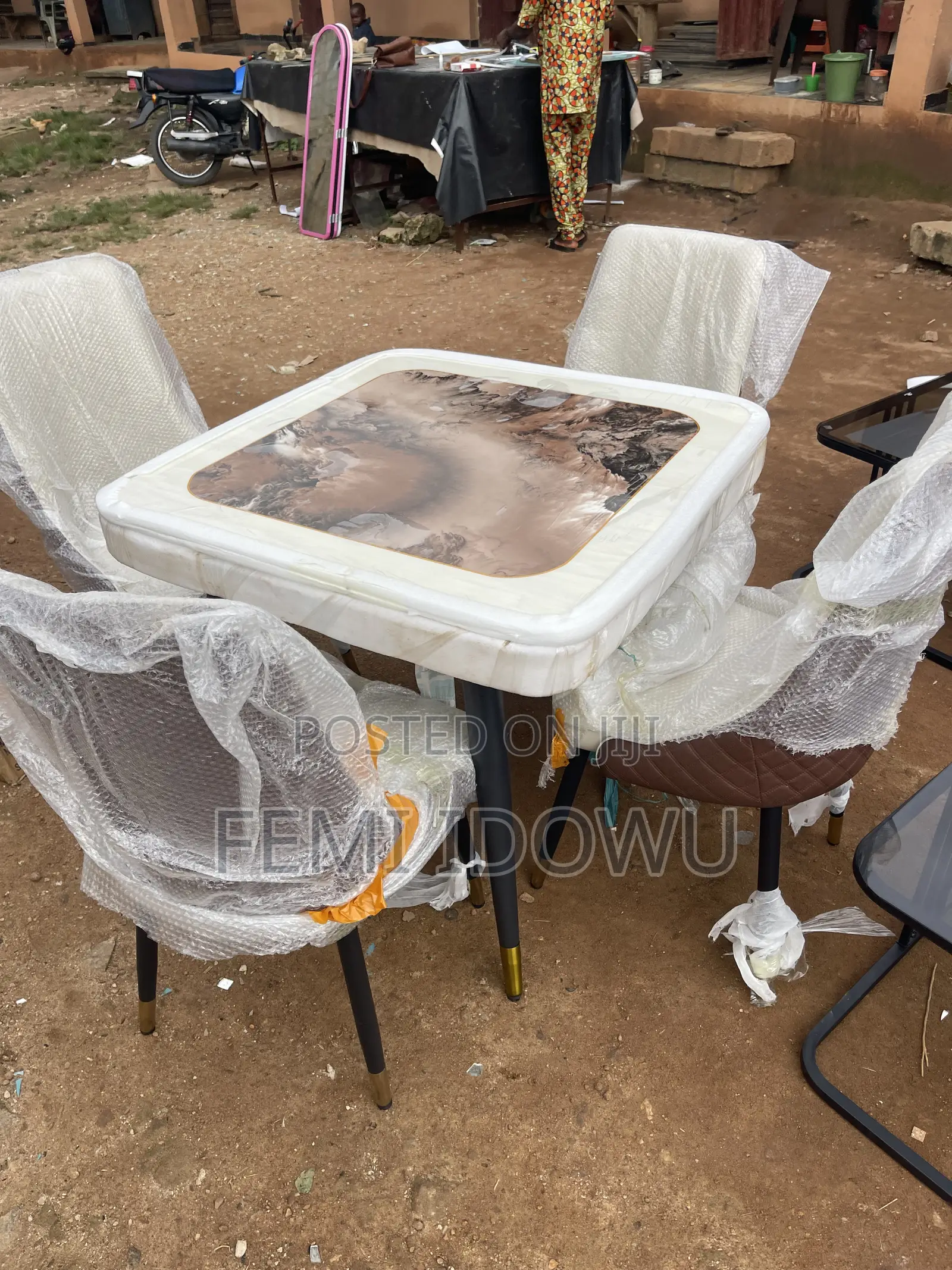 4seater Marble Dining Set