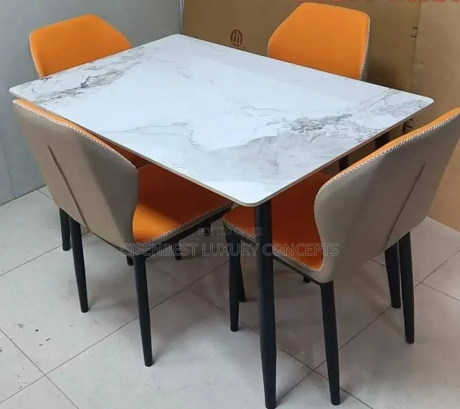 4 Chairs Set Dinning Table