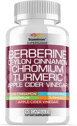 Berberine Complex Ceylon Cinnamon, Chromium, Turmeric, Apple Cider