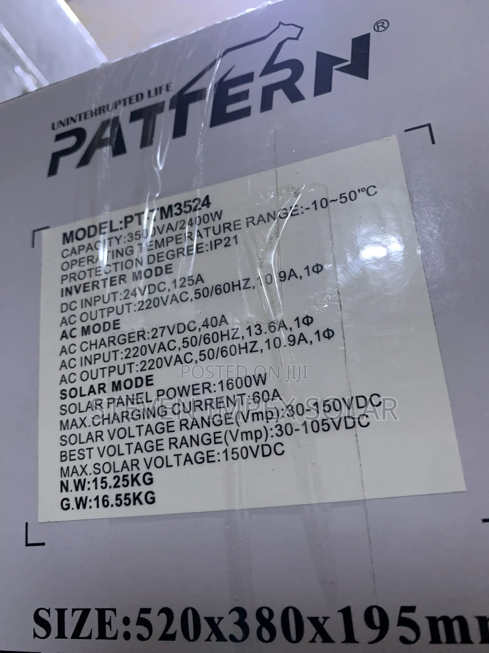 Pattern Inverter Hybrid 3.2kva 24v