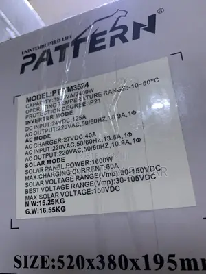 Pattern Inverter Hybrid 3.2kva 24v