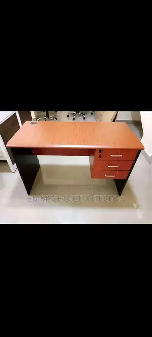 Office Study Table With Pedestal Drawer