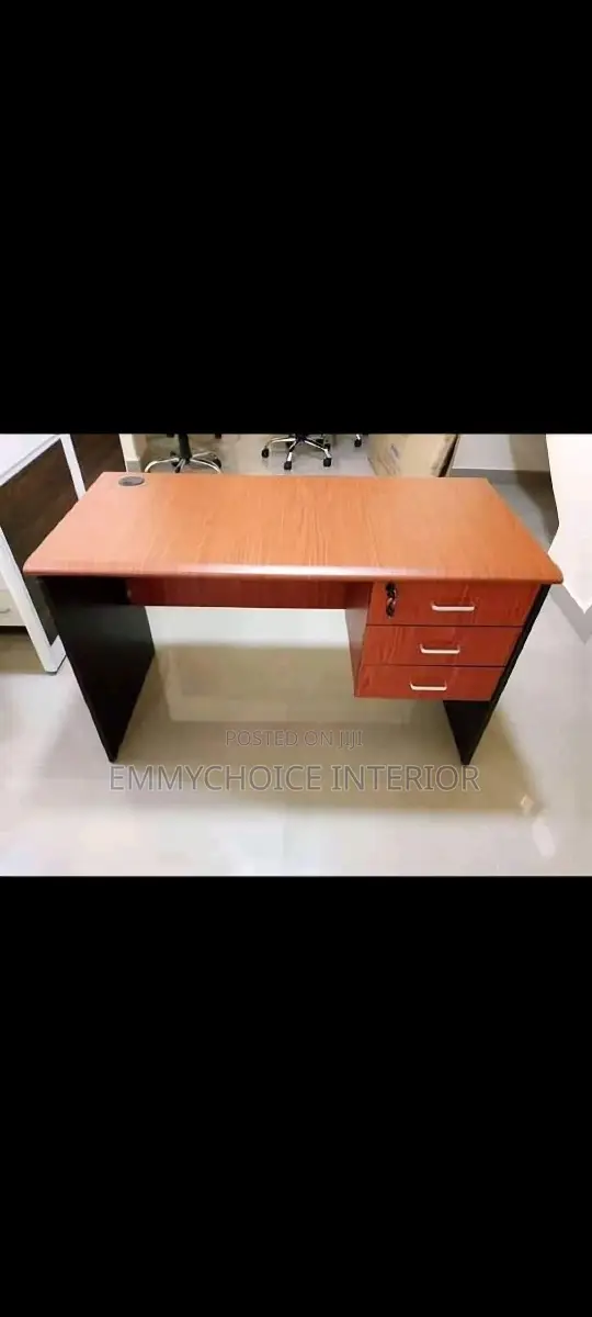 Office Study Table With Pedestal Drawer