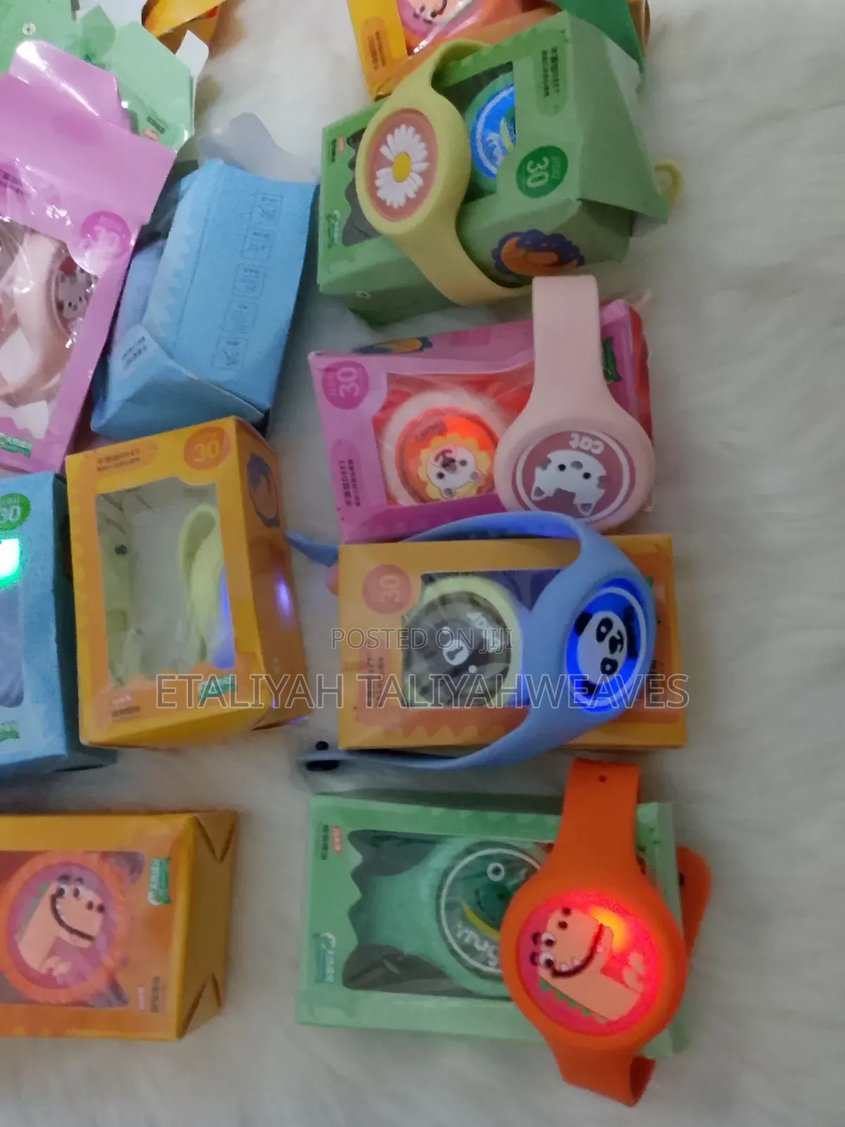 Colorful Kids Educational Wristbands With Illuminating Light