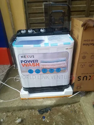 Nexus Washing Machine 9 Kg Twin Tup Super Washer.