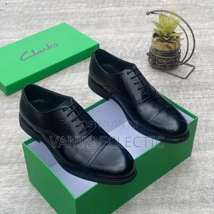 Clarks Black Leather Dress Shoes (Loafers)