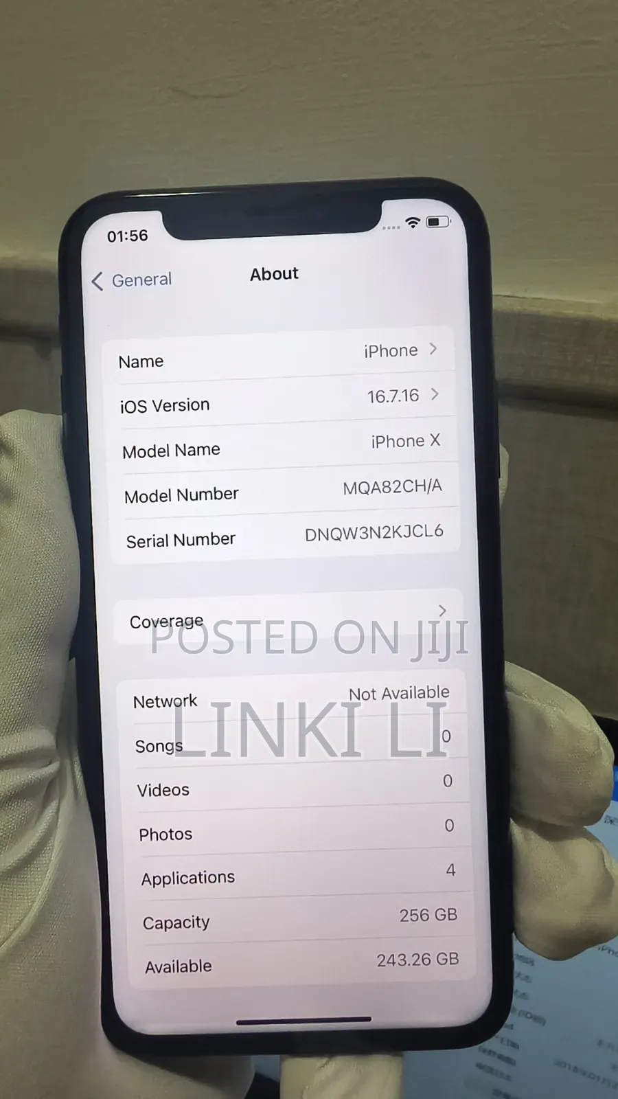 Apple iPhone X 256 GB Black