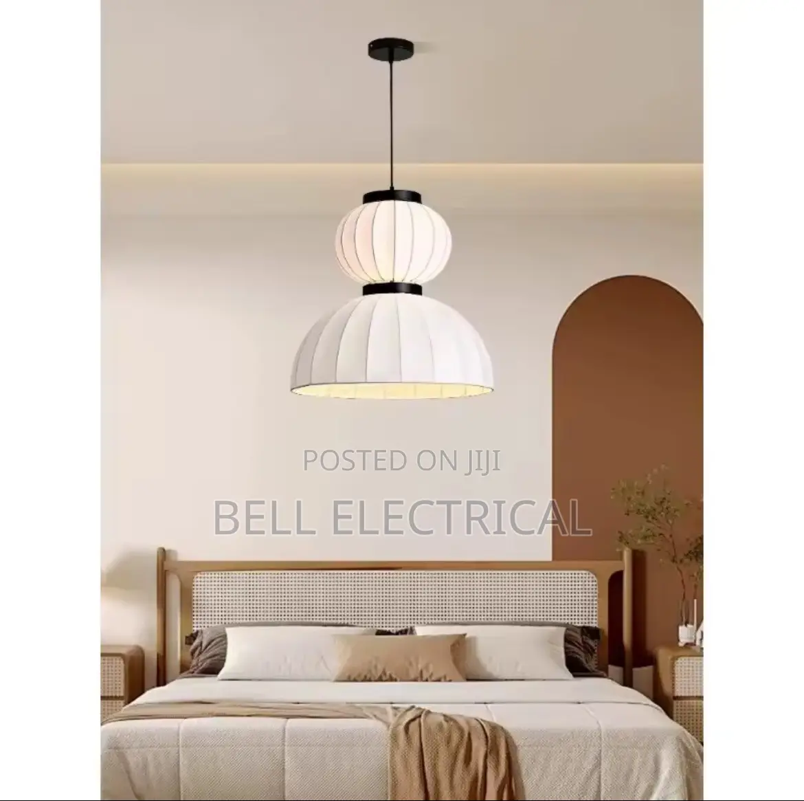 Nordic Wabi-Sabi Style Silk Pendant Light