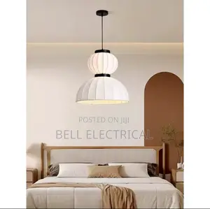 Nordic Wabi-Sabi Style Silk Pendant Light