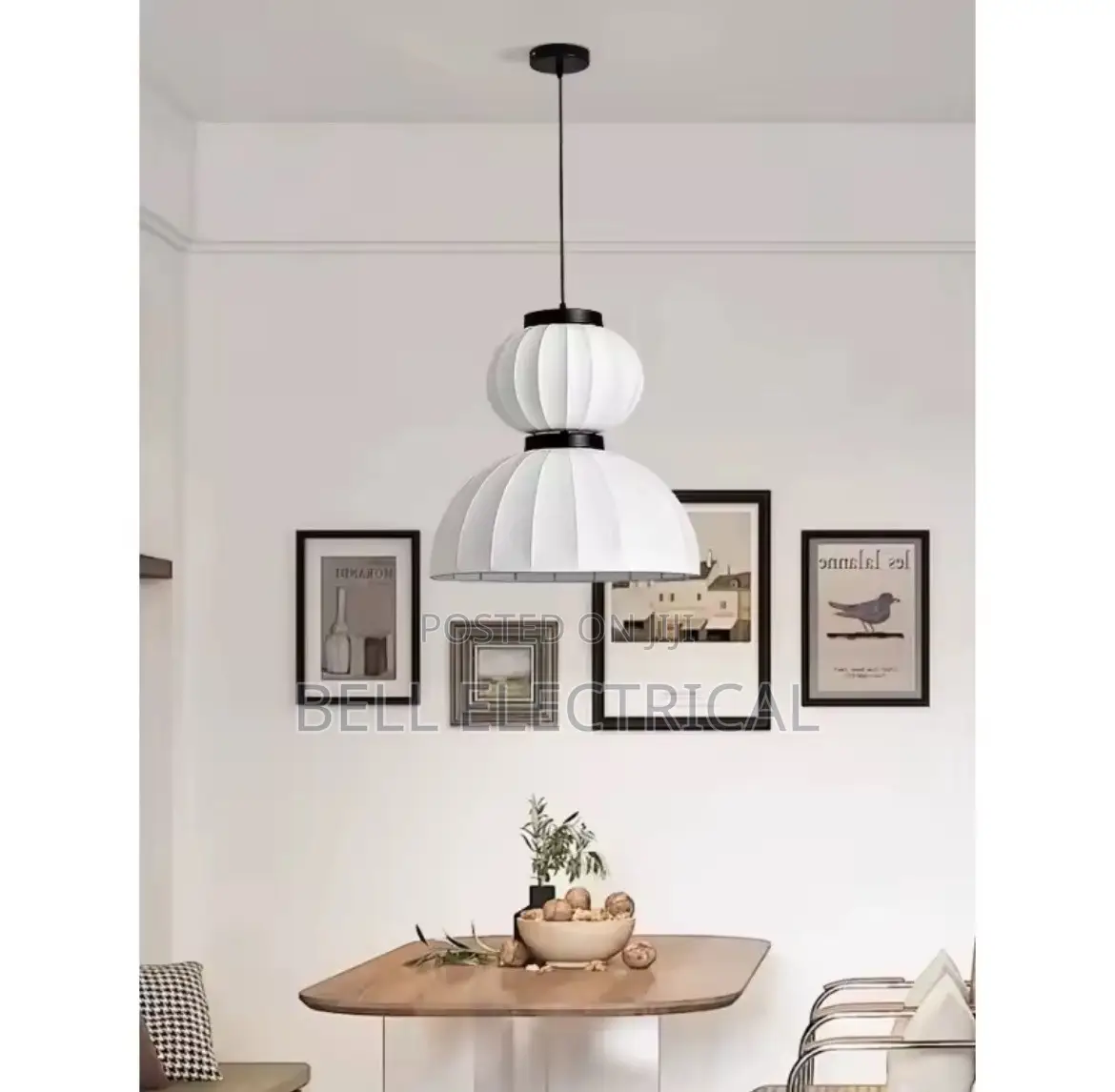 Nordic Wabi-Sabi Style Silk Pendant Light