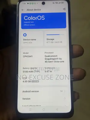 Oppo A3x 64 GB Blue