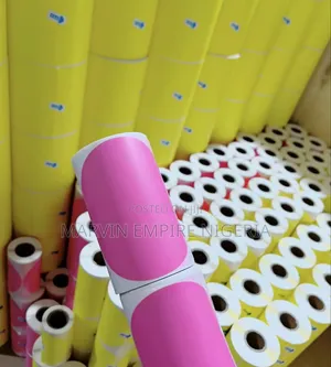 Pink Sticker 100mm by 100mm by 200 Labels