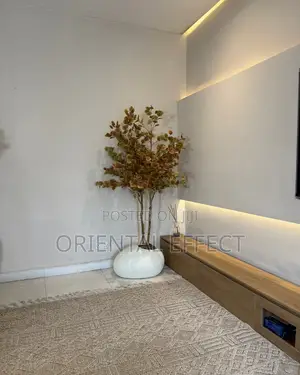 Textured Pale Shoe Pot With Artificial Money Tree | Artificial Trees