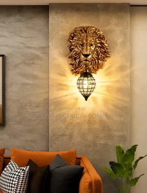 Vintage Nordic Lion Head Wall Light