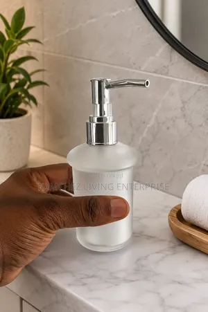 Frosted Glass Wall Mounted Soap Dispenser