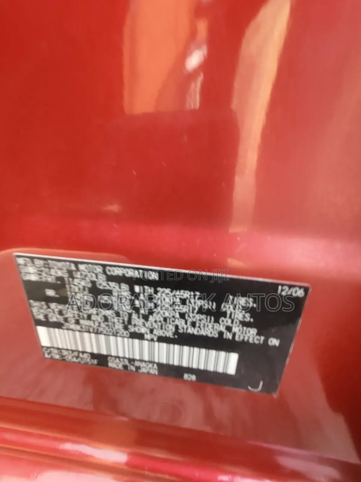 Toyota RAV4 Limited V6 2007 Red
