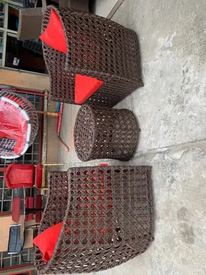 Rattan Chair and Table Set