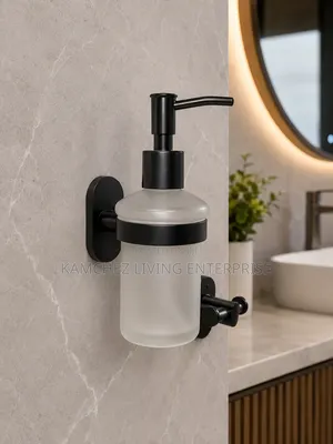 Frosted Glass Wall Mounted Soap Dispenser