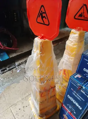 Yellow Safety Caution Cone