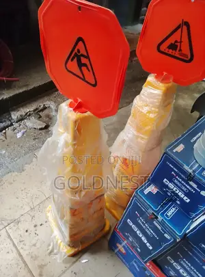 Yellow Safety Caution Cone