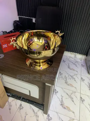 Luxury Gold Champagne Bucket With Deer Handles