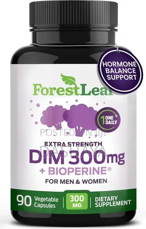 300mg DIM Estrogen Supplement for Women/Men Diindolylmethane BioPerine
