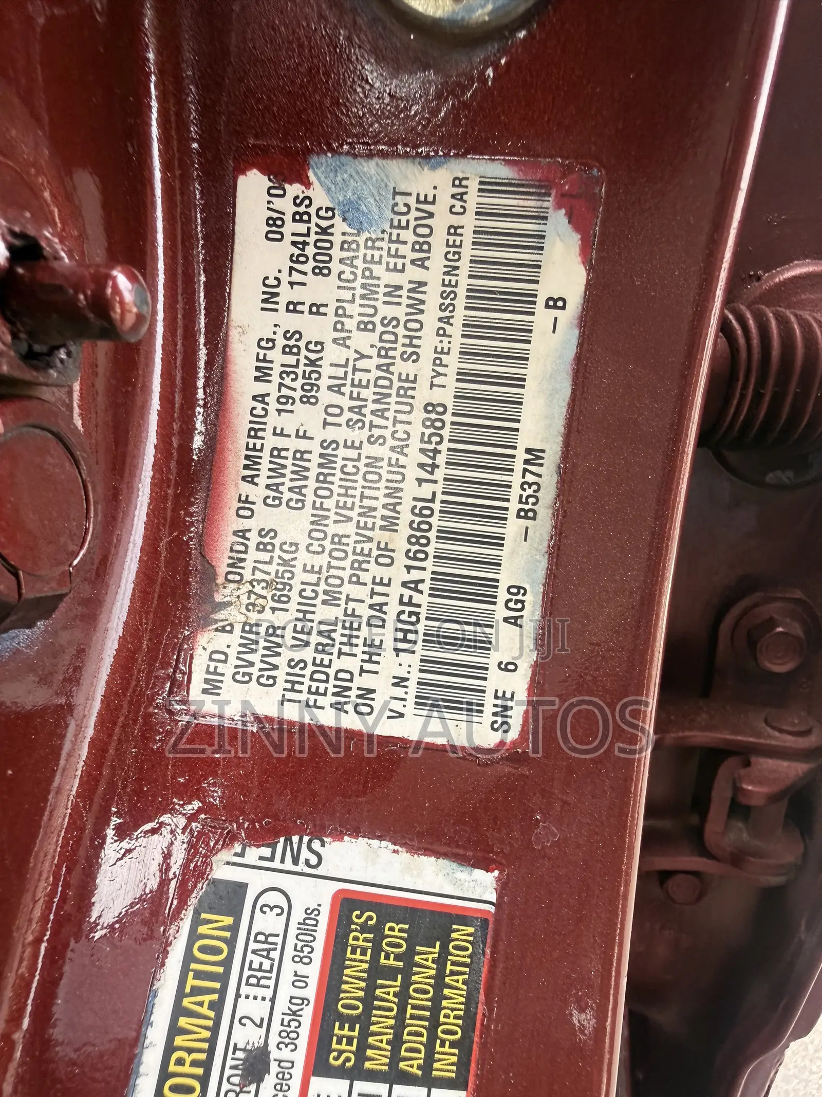 Honda Civic 2009 Maroon