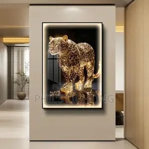 Three-Dimensional LED-lit Sandstone Decorative Painting