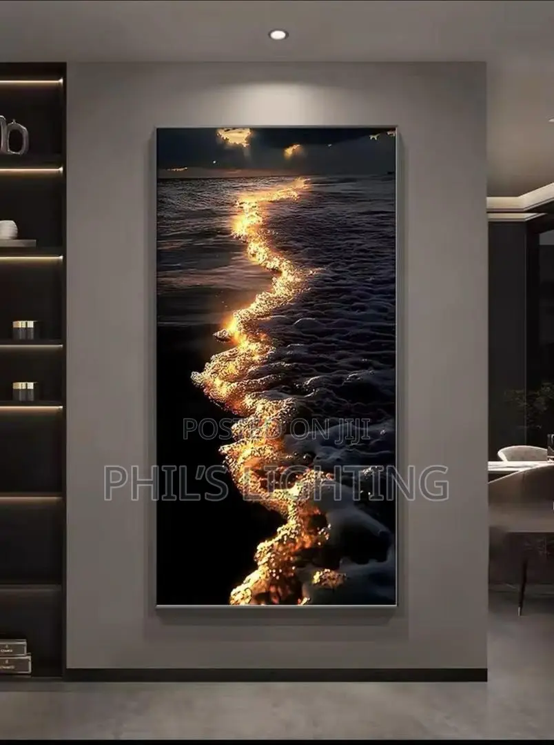 Three-Dimensional LED-lit Sandstone Decorative Painting