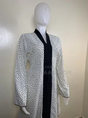 Beautiful White and Black Dotted Dress.