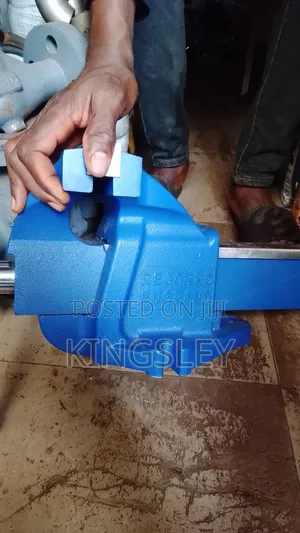 8-Inch Heavy-Duty Blue Bench/Table Vice