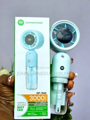 Digital Hand Fan With AC