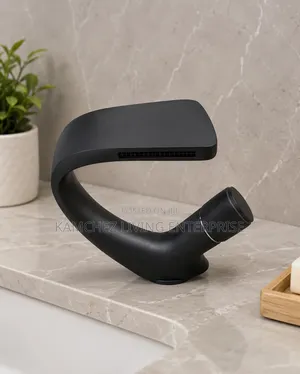 Modern Matte Black Basin Mixer Tap