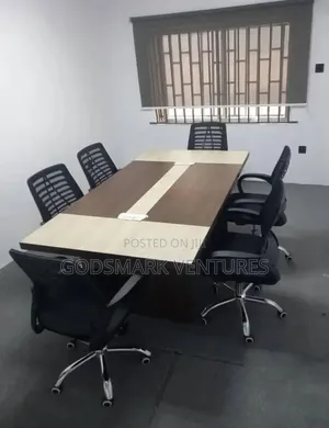 2 Meters Conference Table and 6 Chairs