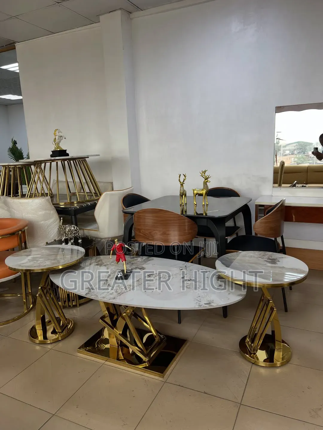 Center Table and Sides Stools
